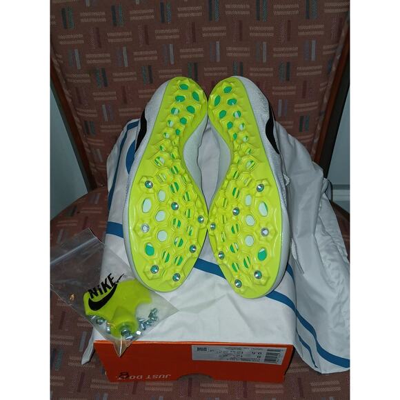 Mew Men's 8 Wonen's 9.5 Zoom Ja Fly 4 White Black Bright Spruce DR2741-102 - Picture 5 of 8